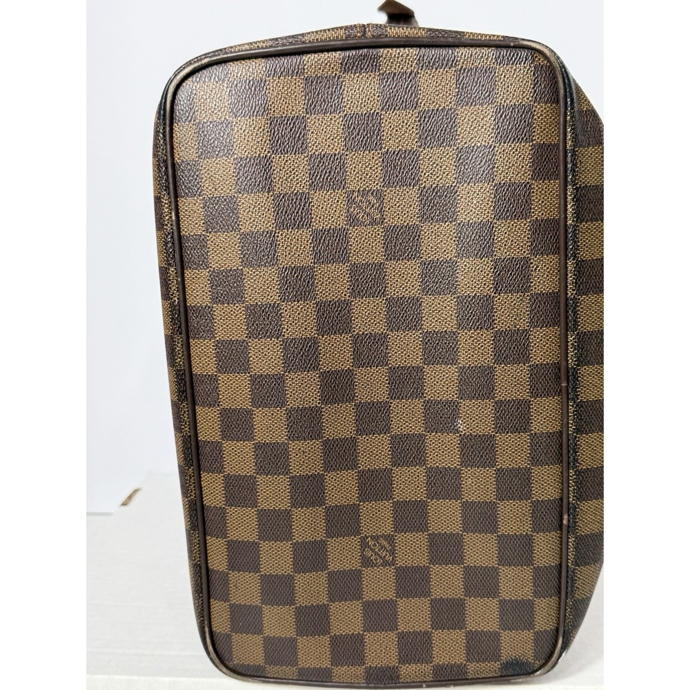 Louis Vuitton Saleya MM Damier Ebene Tote Bag‎ Brown Checkered Zip Top Shoulder - Picture 9 of 13